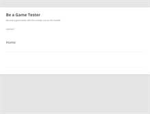 Tablet Screenshot of beagametester.net